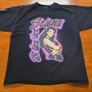 Official Selena Merchandise Quintanilla Si Una Vez T-shirt 2022 Unisex XL Black